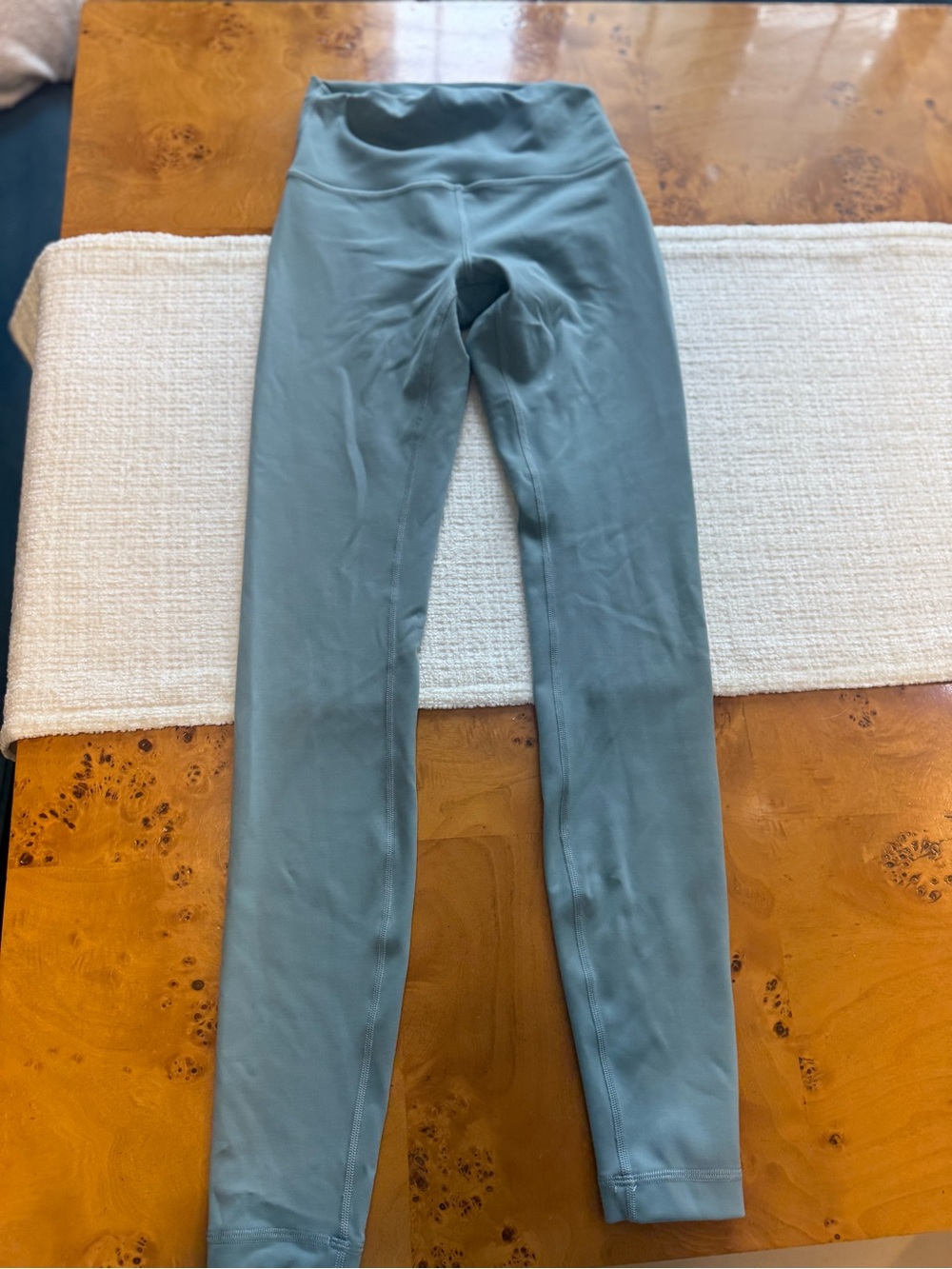 lululemon Wunder Under High Rise Leggings in Sage Blue-Green